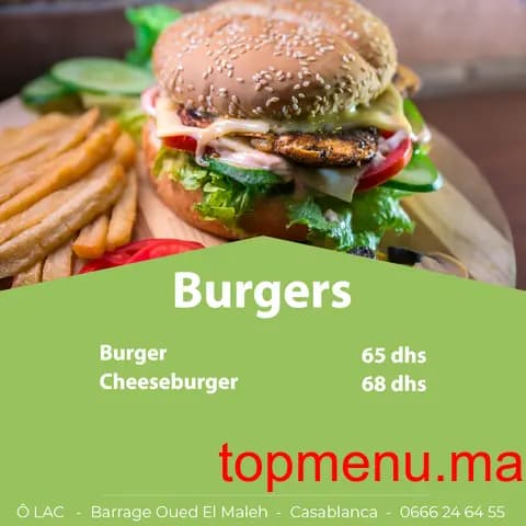 Restaurant O’lac menu page 4 O’lac menu page 4