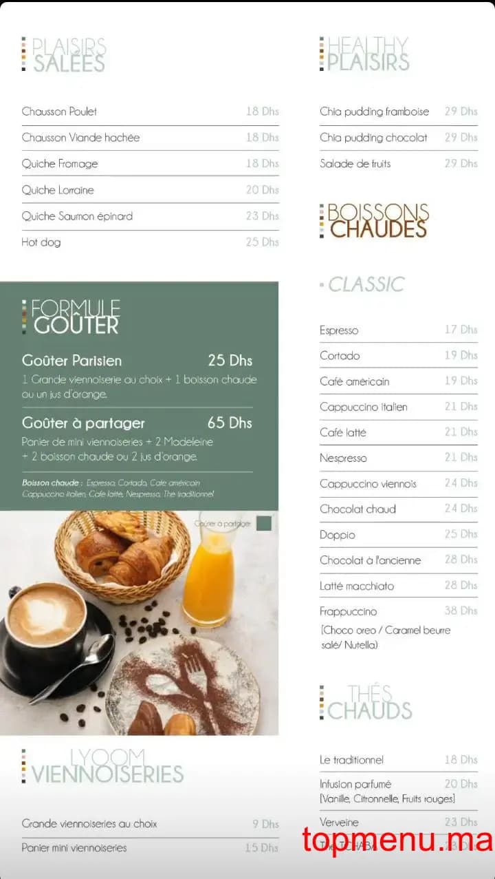 Restaurant Lyoom Bakery menu page 5 Lyoom Bakery menu page 5