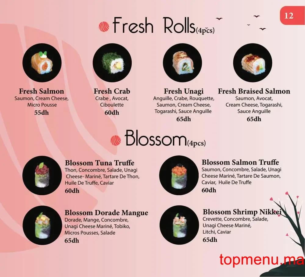 Restaurant Kyoto Sushi menu page 16 Kyoto Sushi menu page 16