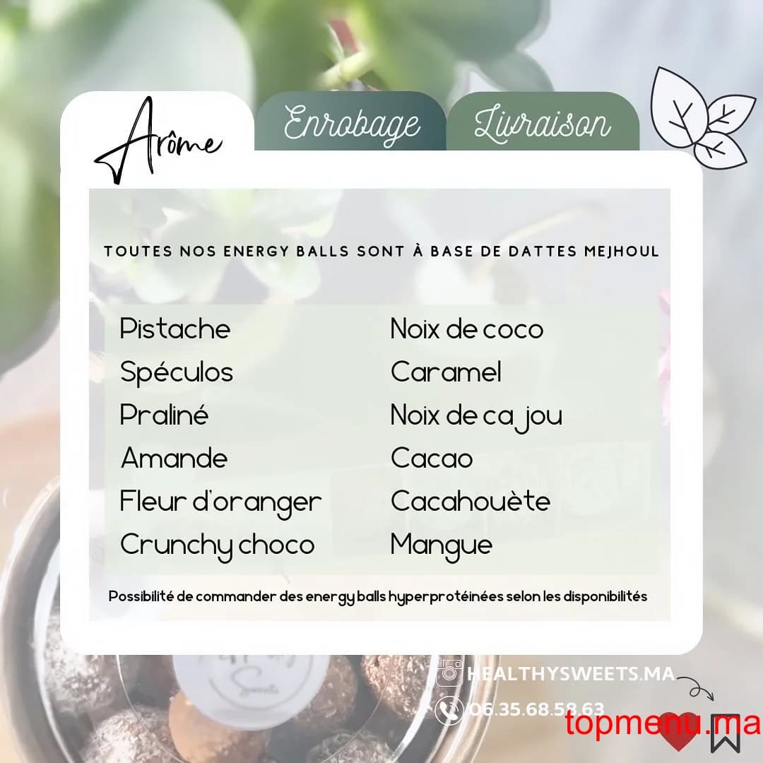 Restaurant HEALTHY SWEETS menu page 3 HEALTHY SWEETS menu page 3