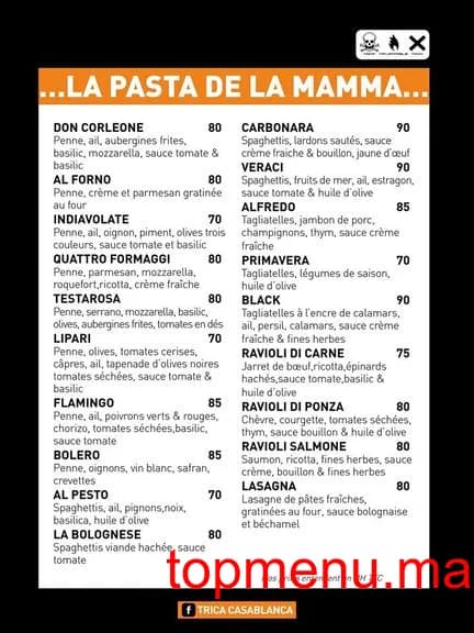 Restaurant Le TRICA menu page 6 Le TRICA menu page 6
