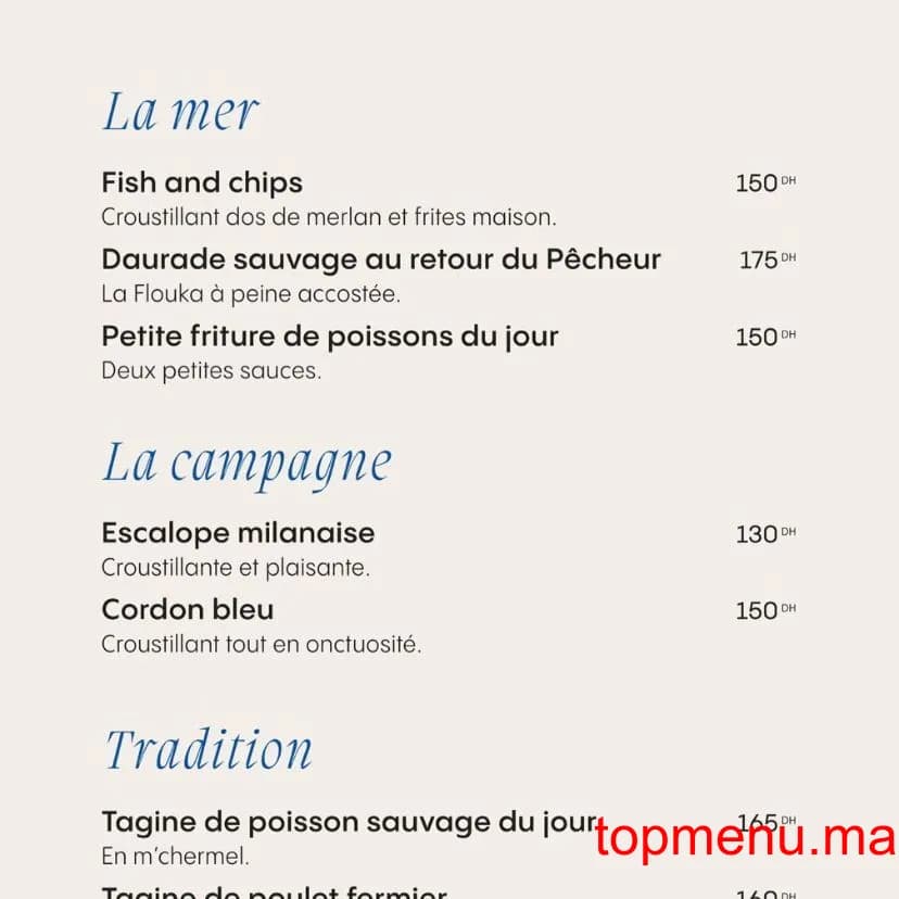 Restaurant Mensa menu page 5 Mensa menu page 5