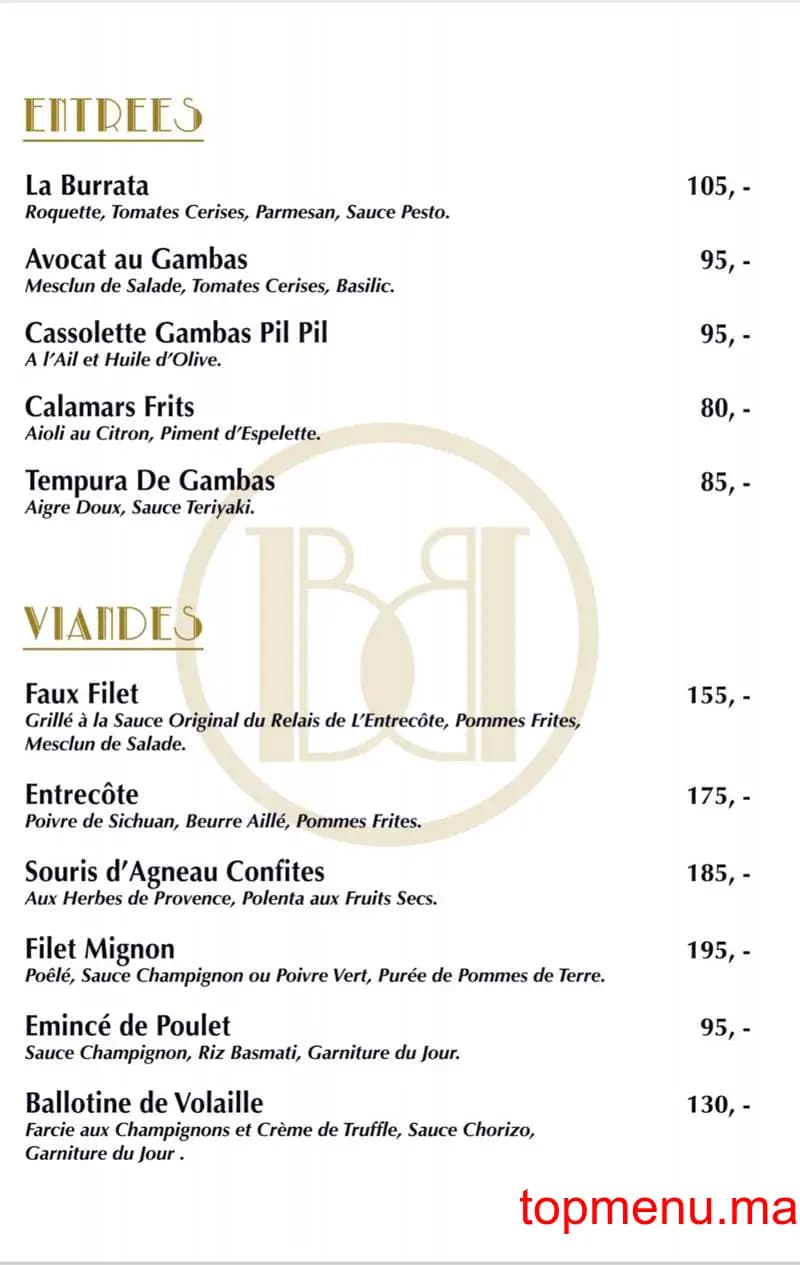 Restaurant Café Balthazar menu page 3 Café Balthazar menu page 3