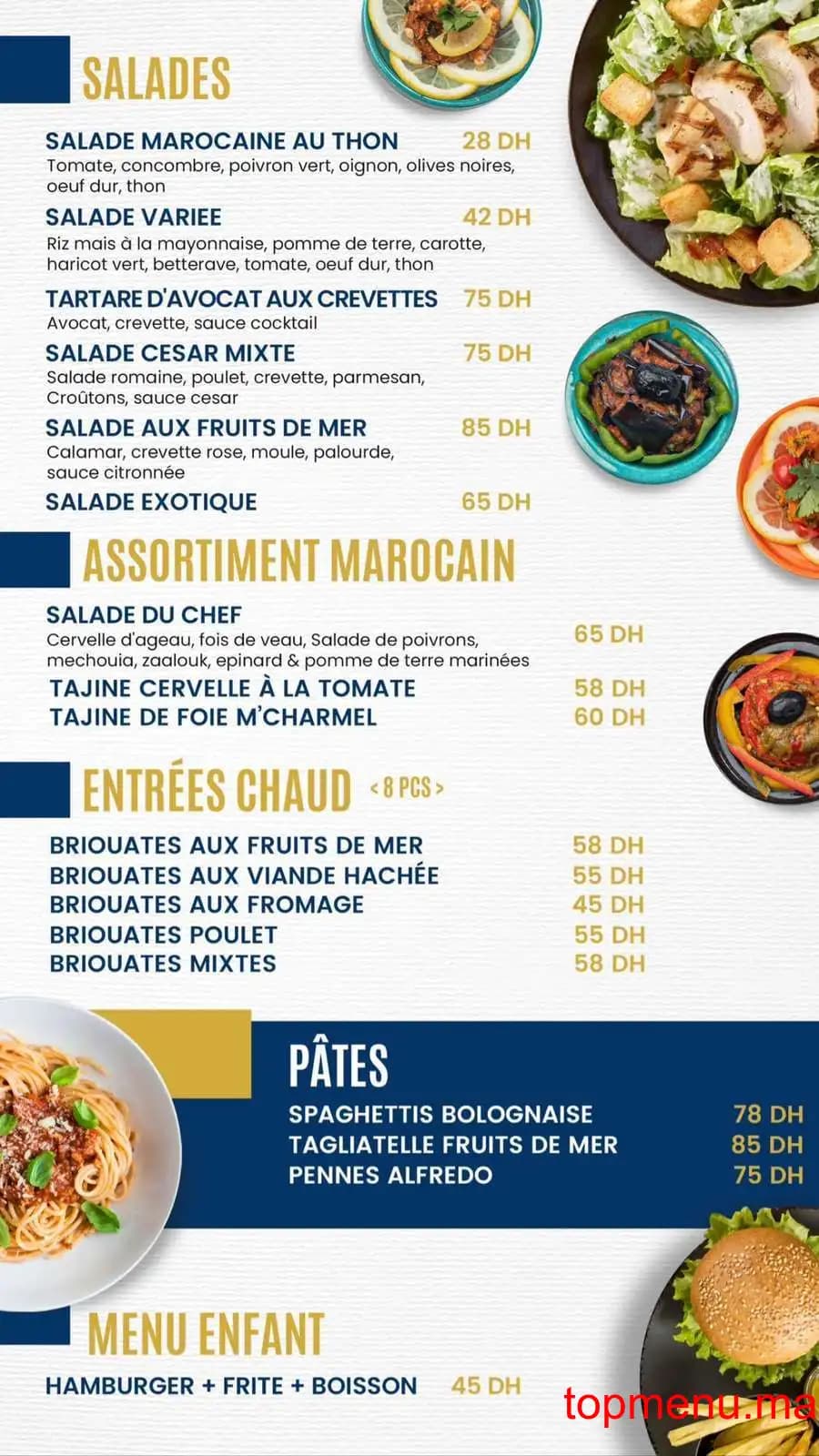 Restaurant The View 360 menu page 4 The View 360 menu page 4