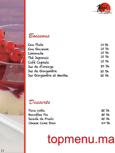 Restaurant kani sushi menu page 2 kani sushi menu page 2