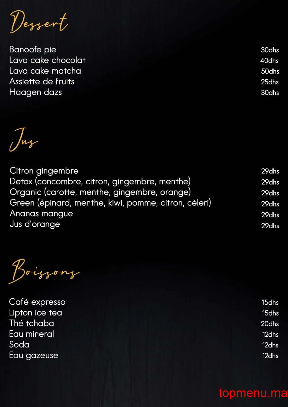 Restaurant Tobiko menu page 18 Tobiko menu page 18