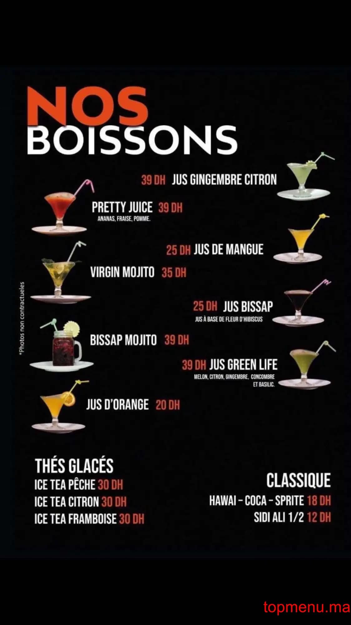 Restaurant Afrik’N’Fusion menu page 6 Afrik’N’Fusion menu page 6