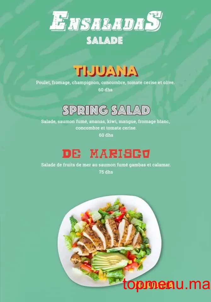 Restaurant Cantina Mariachi menu page 10 Cantina Mariachi menu page 10