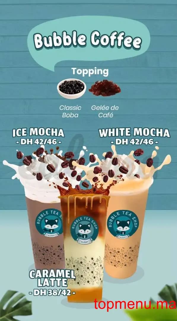 Restaurant Glosky menu page 7 Glosky menu page 7