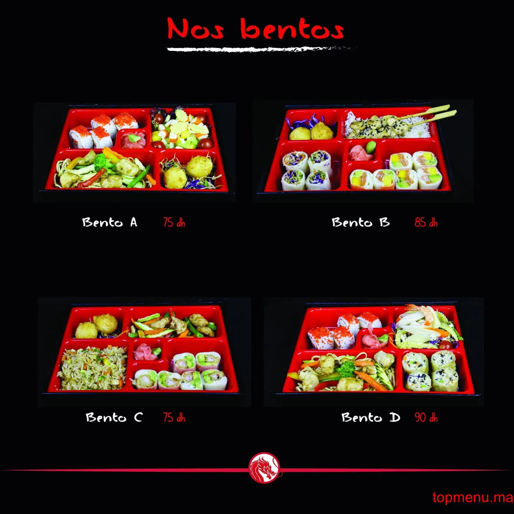 Restaurant O’Dragon menu page 2 O’Dragon menu page 2