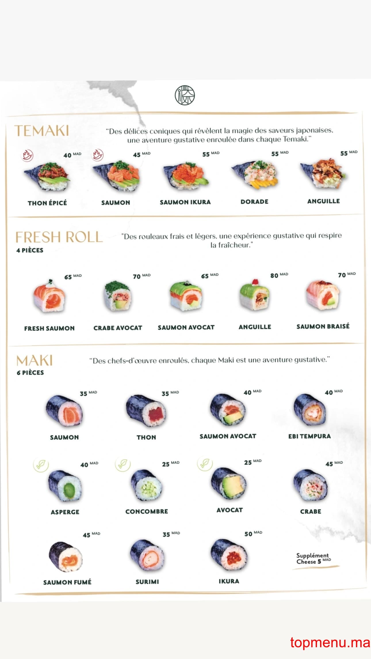 Restaurant Asie’tte menu page 6 Asie’tte menu page 6