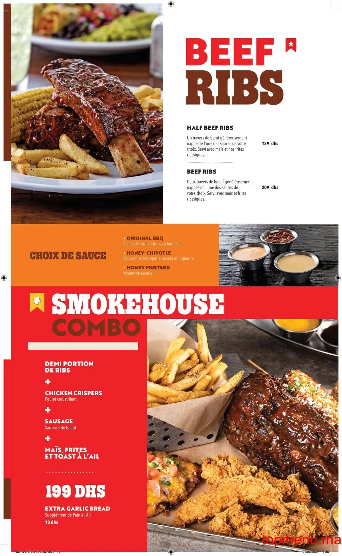 Restaurant Chili’s menu page 6 Chili’s menu page 6
