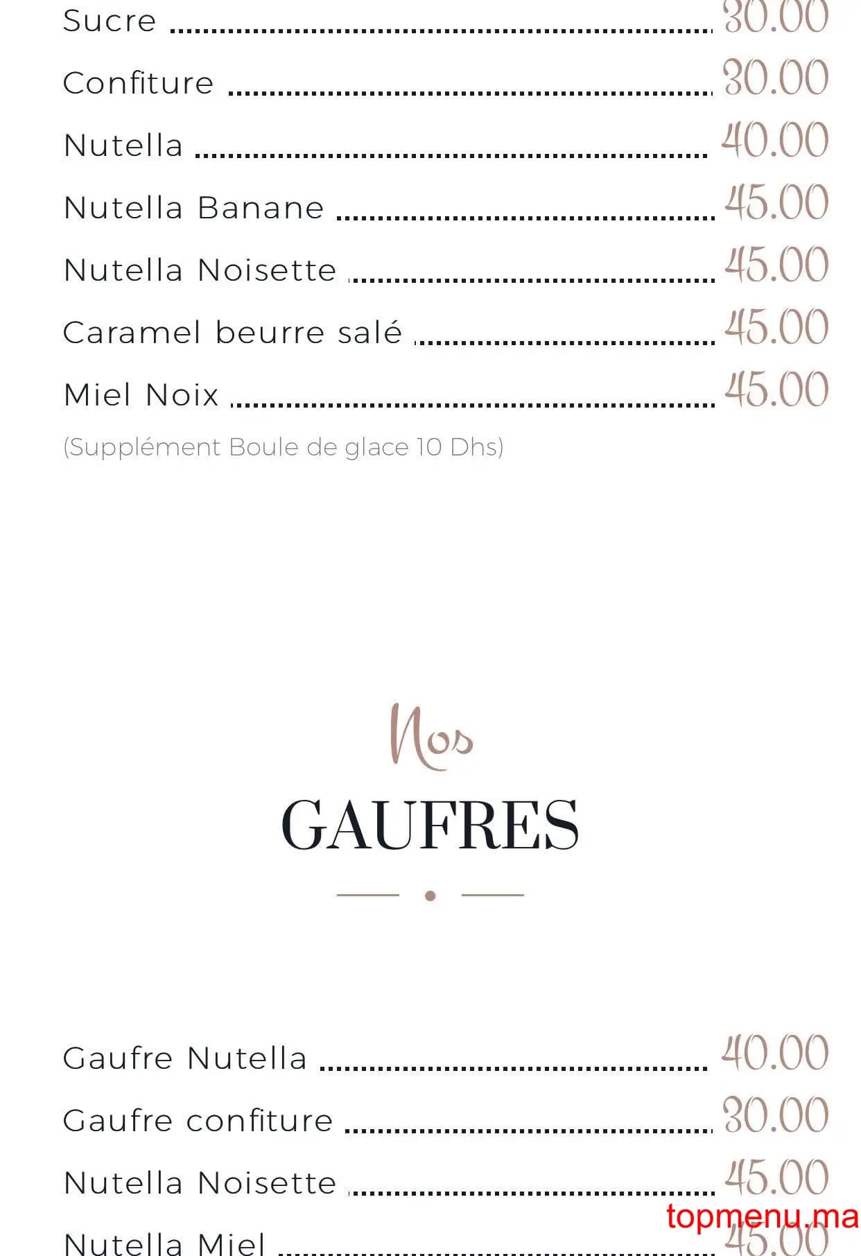 Restaurant POP CHOU menu page 4 POP CHOU menu page 4