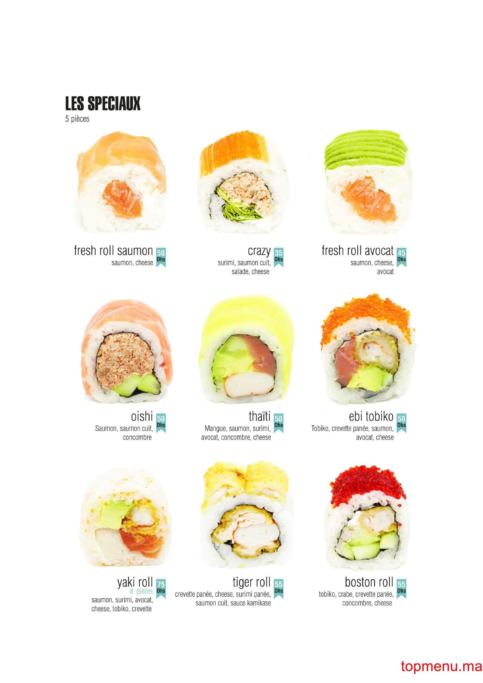 مطعم Yaki Sushi قائمة الطعام page 9 Yaki Sushi قائمة الطعام page 9
