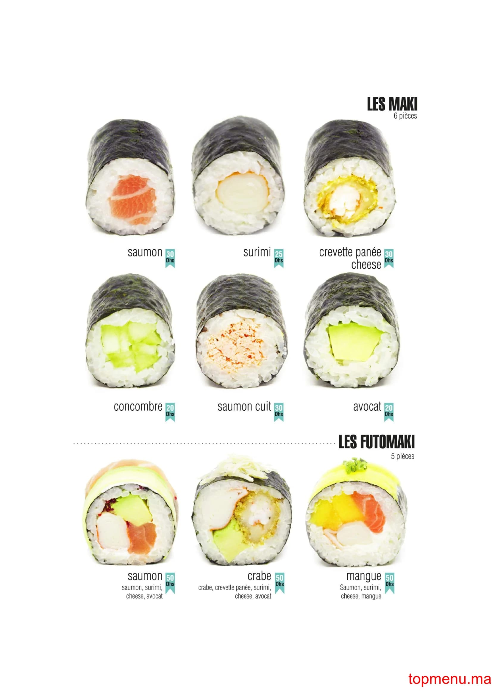 مطعم Yaki Sushi قائمة الطعام page 6 Yaki Sushi قائمة الطعام page 6