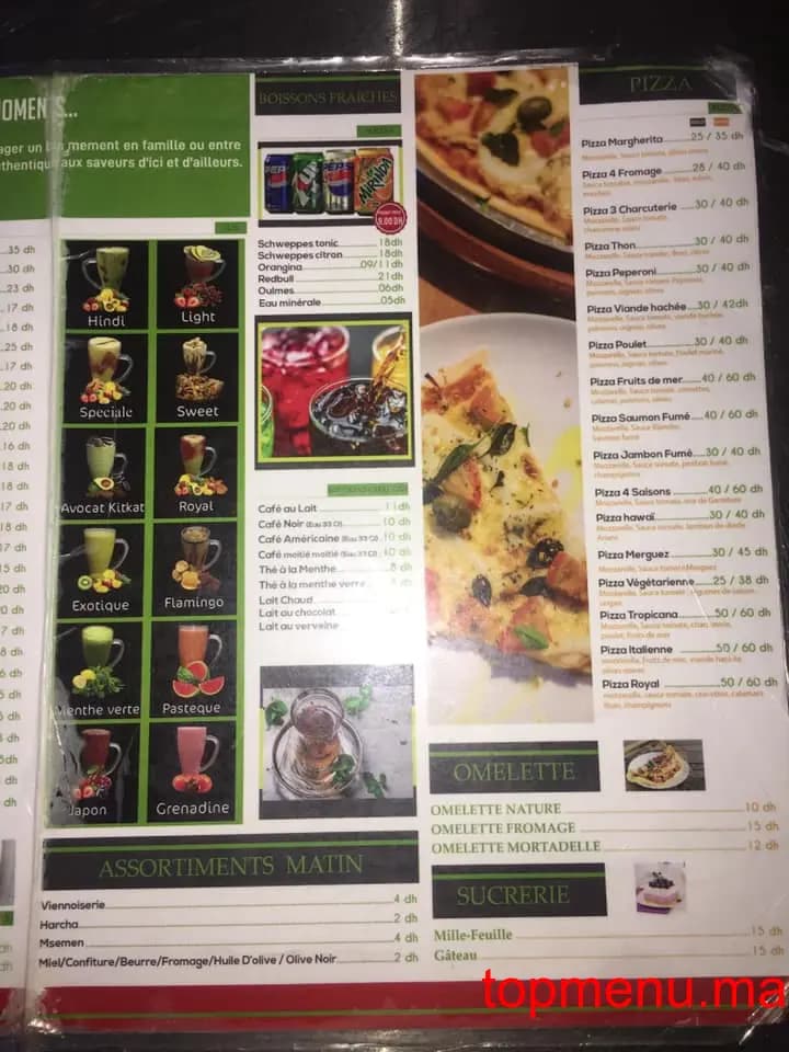 Restaurant Tropicana menu page 4 Tropicana menu page 4