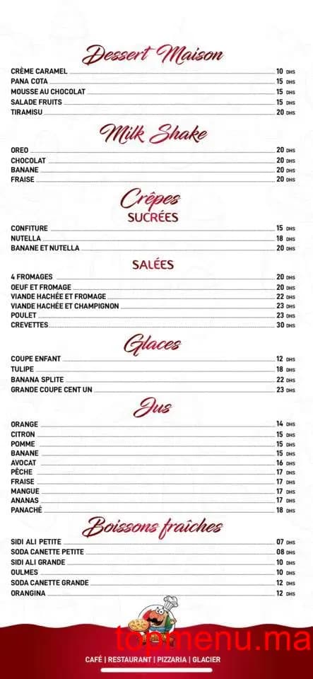 Restaurant Cent un – 101 menu page 4 Cent un – 101 menu page 4