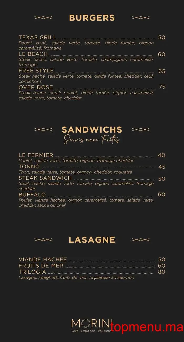 مطعم Café Morini قائمة الطعام page 3 Café Morini قائمة الطعام page 3