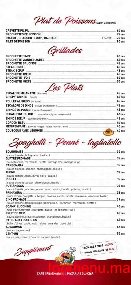 Restaurant Cent un – 101 menu page 5 Cent un – 101 menu page 5