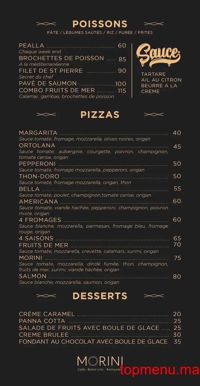 مطعم Café Morini قائمة الطعام page 5 Café Morini قائمة الطعام page 5