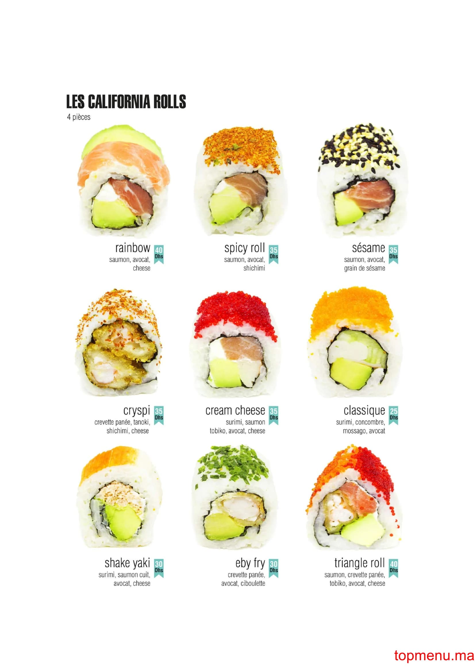 مطعم Yaki Sushi قائمة الطعام page 7 Yaki Sushi قائمة الطعام page 7