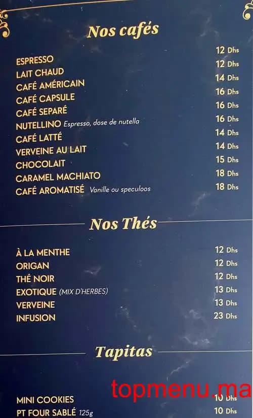Restaurant Café les 7 Pains menu page 2 Café les 7 Pains menu page 2