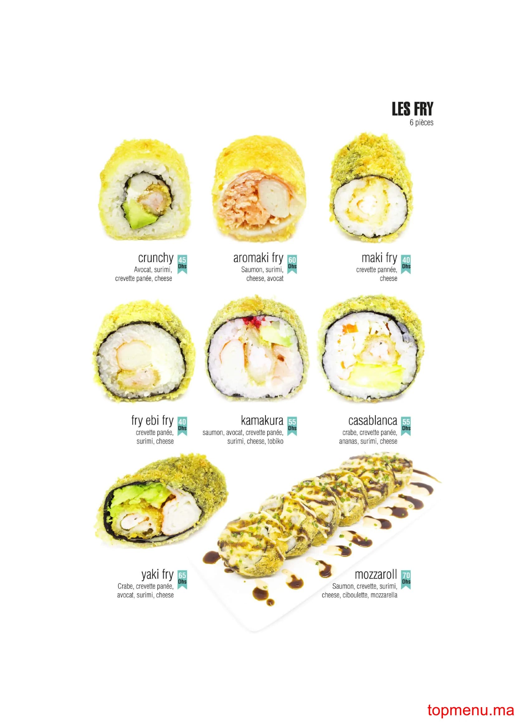 مطعم Yaki Sushi قائمة الطعام page 8 Yaki Sushi قائمة الطعام page 8