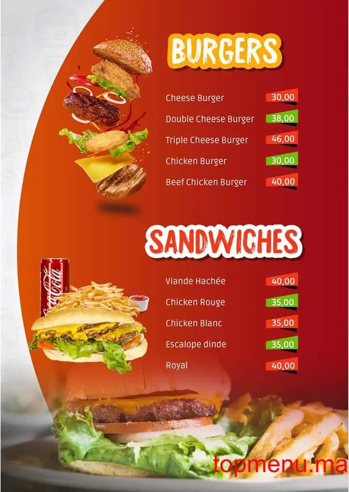 Restaurant Tacos de la ville menu page 2 Tacos de la ville menu page 2