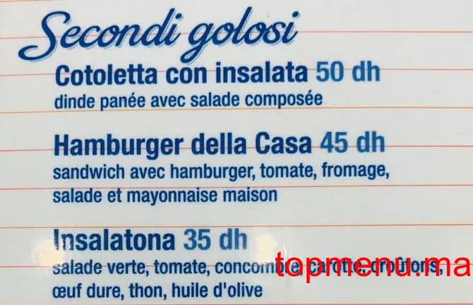 Restaurant Dolce Freddo menu page 2 Dolce Freddo menu page 2