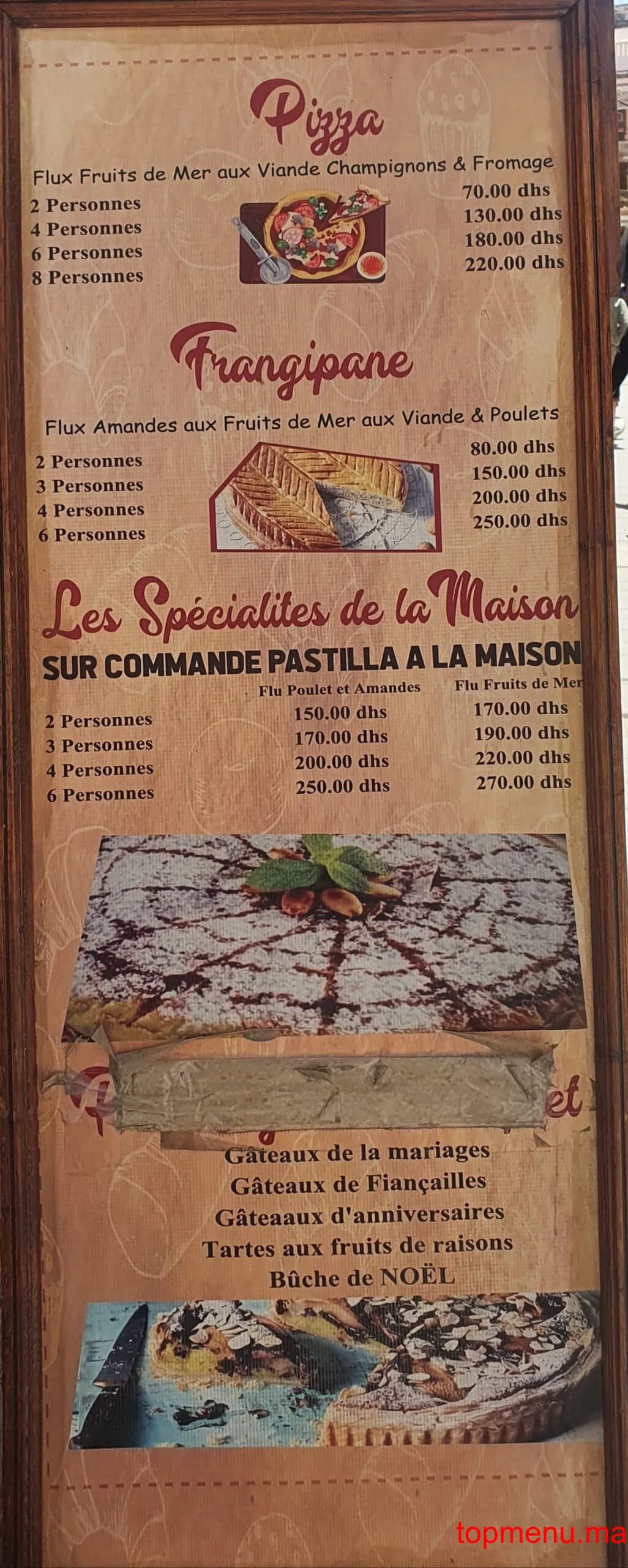 مطعم Pâtisserie Driss قائمة الطعام page 2 Pâtisserie Driss قائمة الطعام page 2