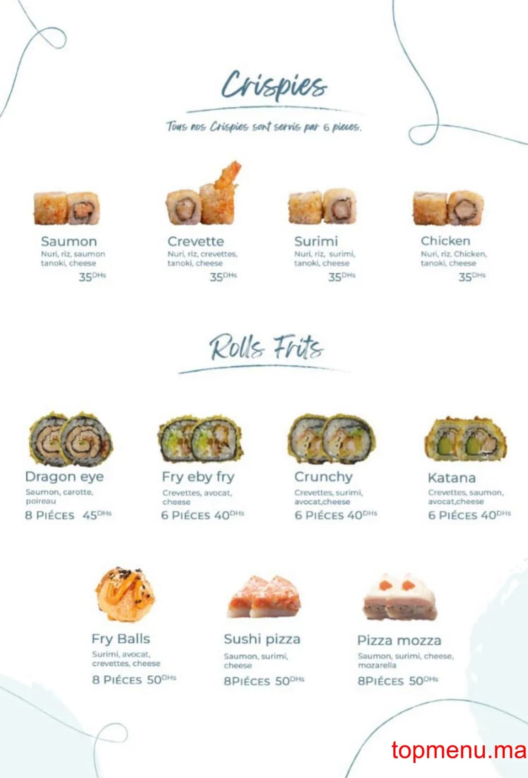 Restaurant katana sushi menu page 7 katana sushi menu page 7