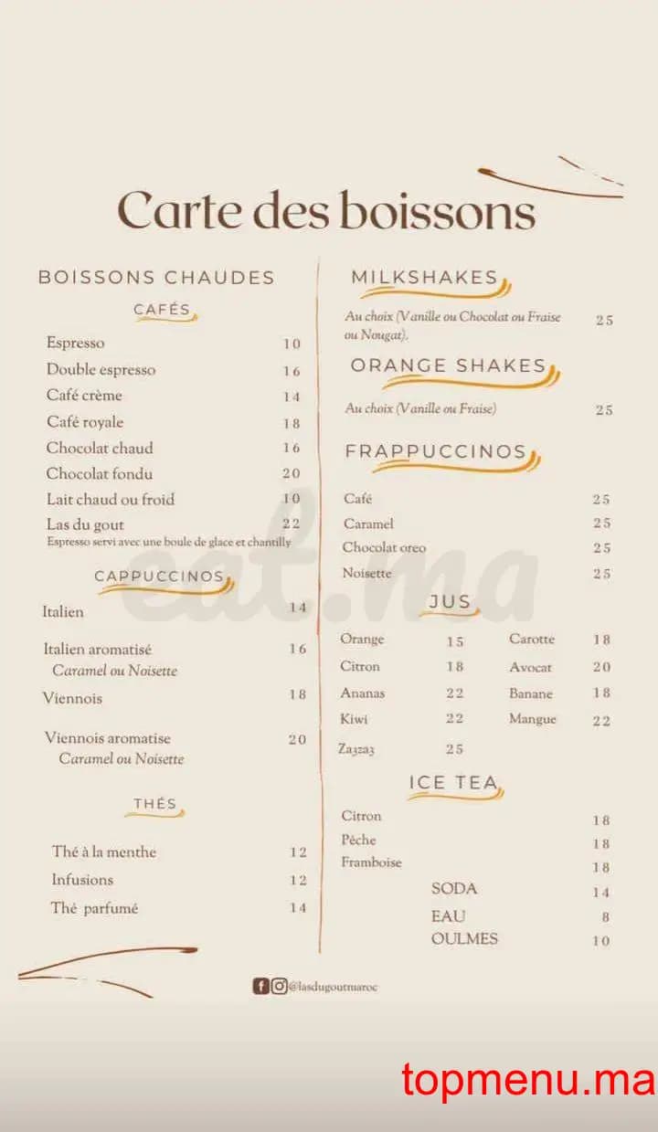 Restaurant L’As du goût menu page 5 L’As du goût menu page 5