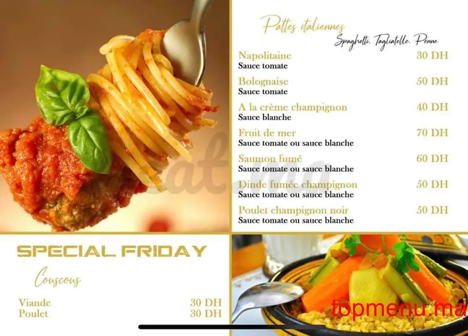 Restaurant Blanco café menu page 14 Blanco café menu page 14