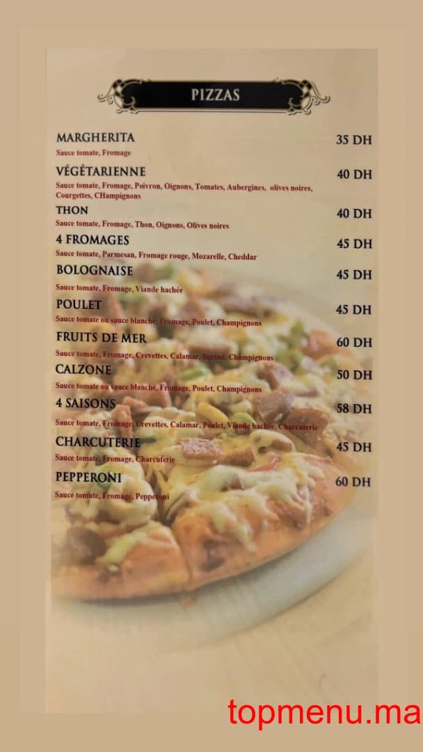 Restaurant Golden Tense menu page 14 Golden Tense menu page 14