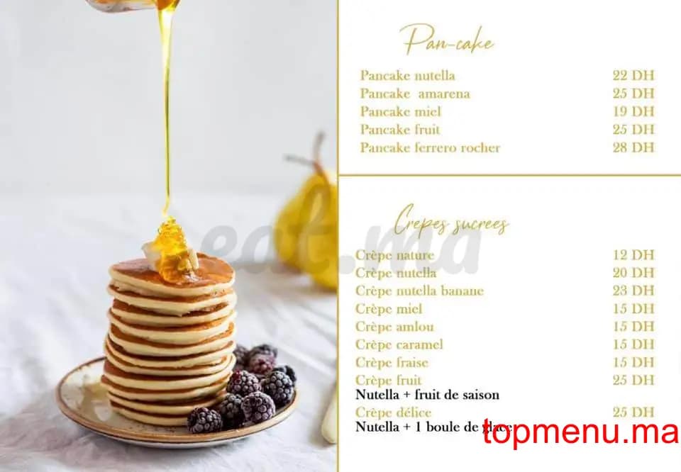 Restaurant Blanco café menu page 6 Blanco café menu page 6