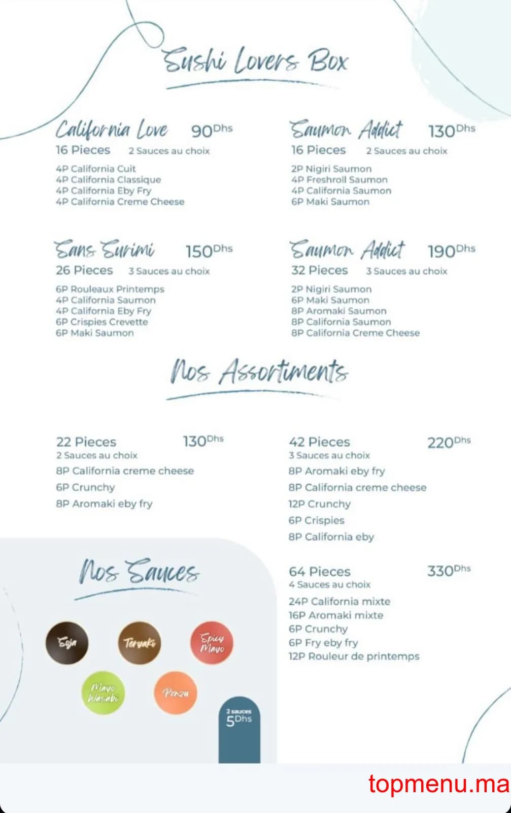 Restaurant katana sushi menu page 1 katana sushi menu page 1