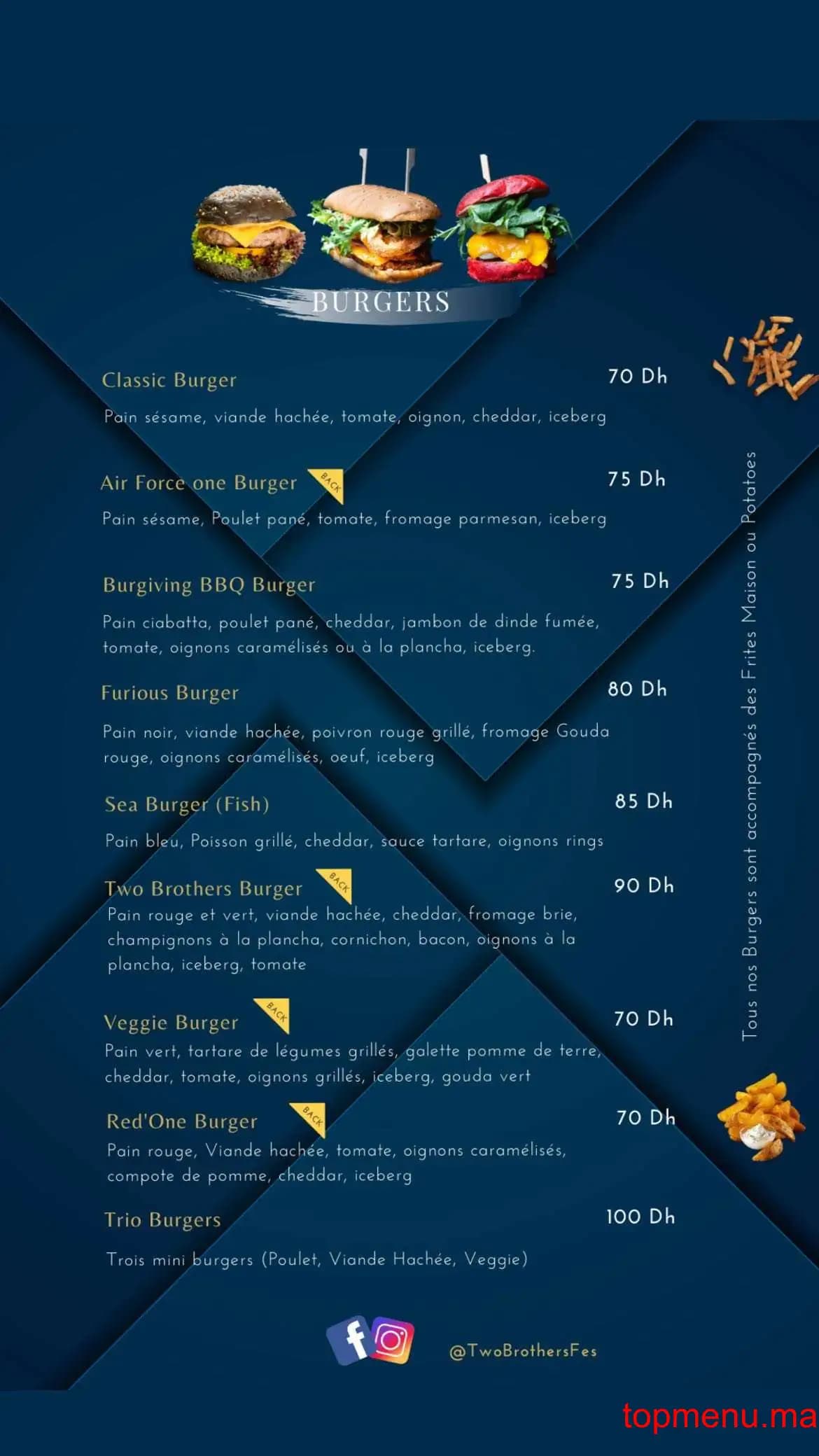 Restaurant Two brothers menu page 6 Two brothers menu page 6