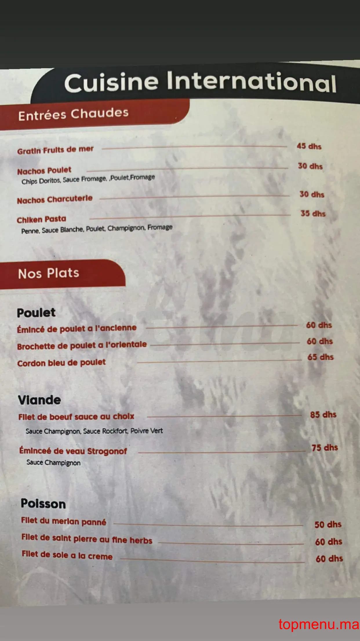 Restaurant Challenger menu page 9 Challenger menu page 9