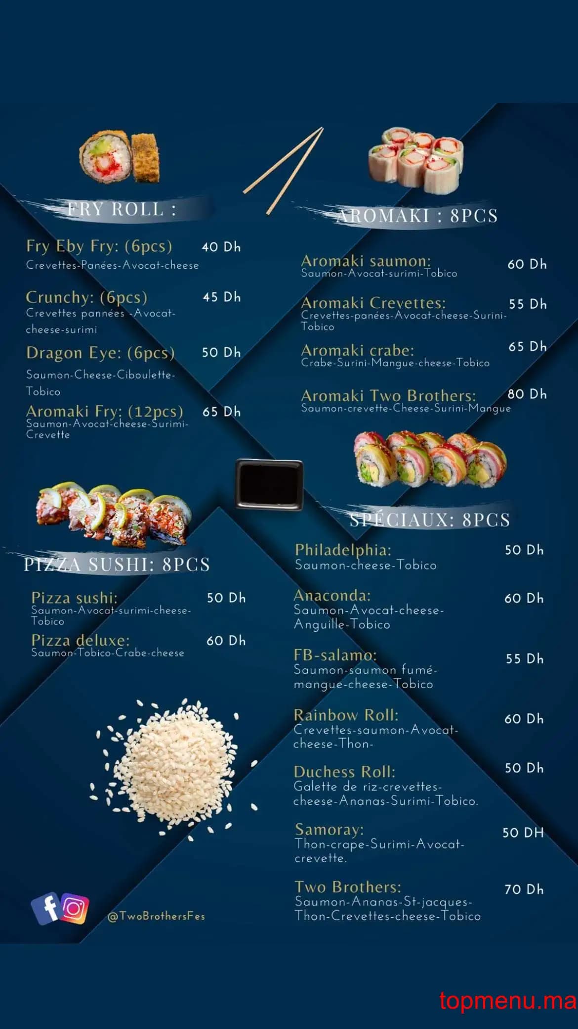 Restaurant Two brothers menu page 11 Two brothers menu page 11