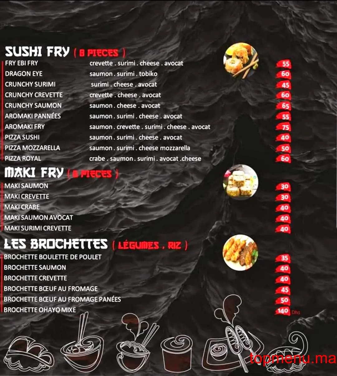 Restaurant Ohayo Sushi & Wok menu page 4 Ohayo Sushi & Wok menu page 4