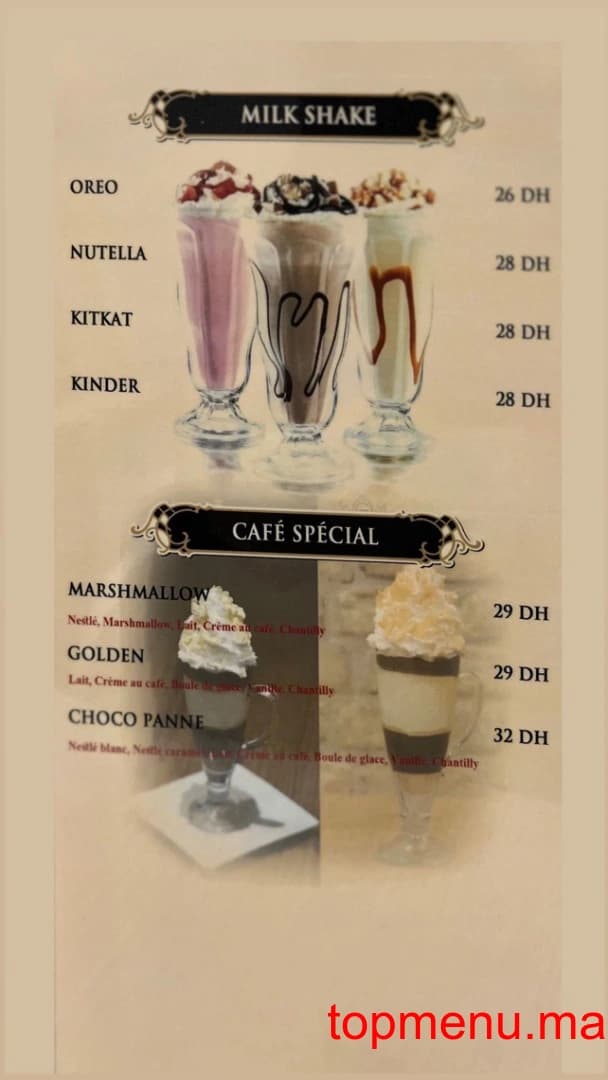 Restaurant Golden Tense menu page 13 Golden Tense menu page 13