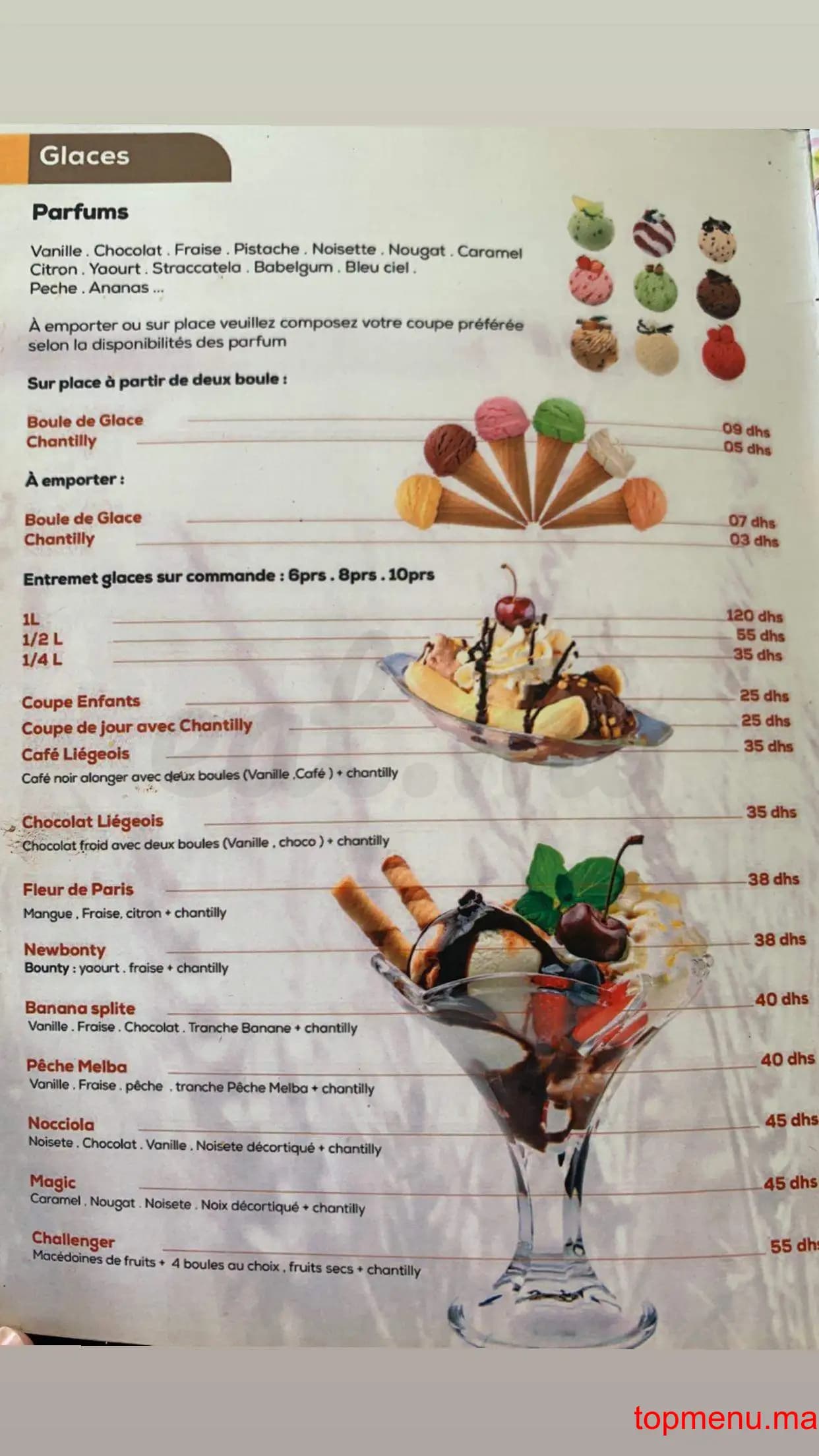 Restaurant Challenger menu page 5 Challenger menu page 5