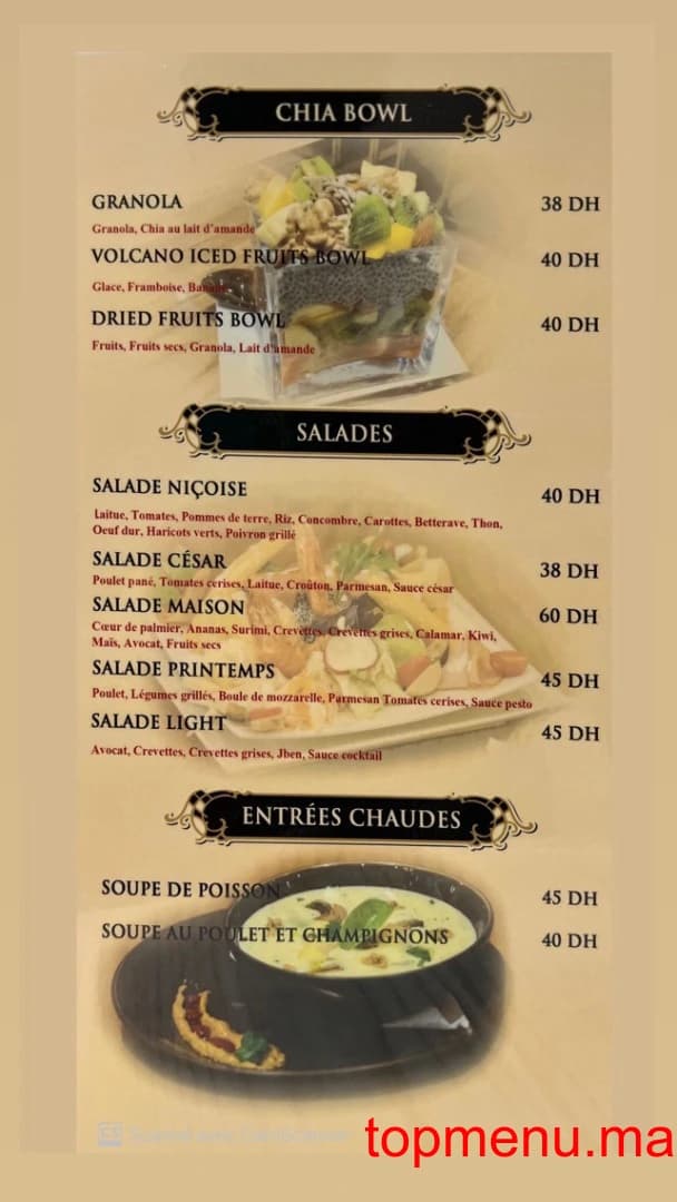 Restaurant Golden Tense menu page 4 Golden Tense menu page 4