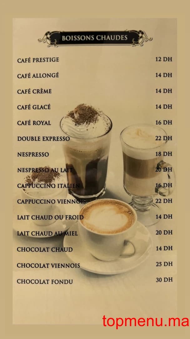 Restaurant Golden Tense menu page 9 Golden Tense menu page 9