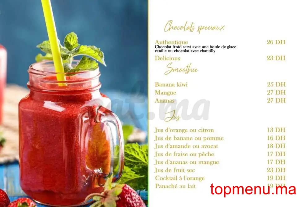 Restaurant Blanco café menu page 4 Blanco café menu page 4