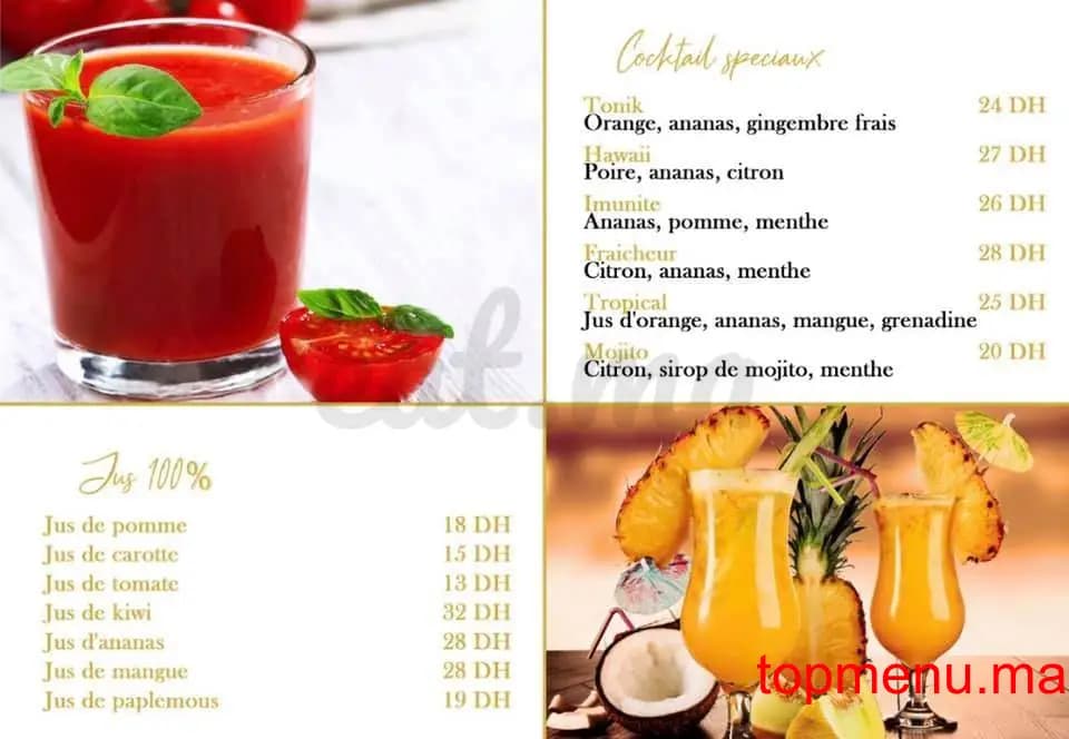 Restaurant Blanco café menu page 5 Blanco café menu page 5