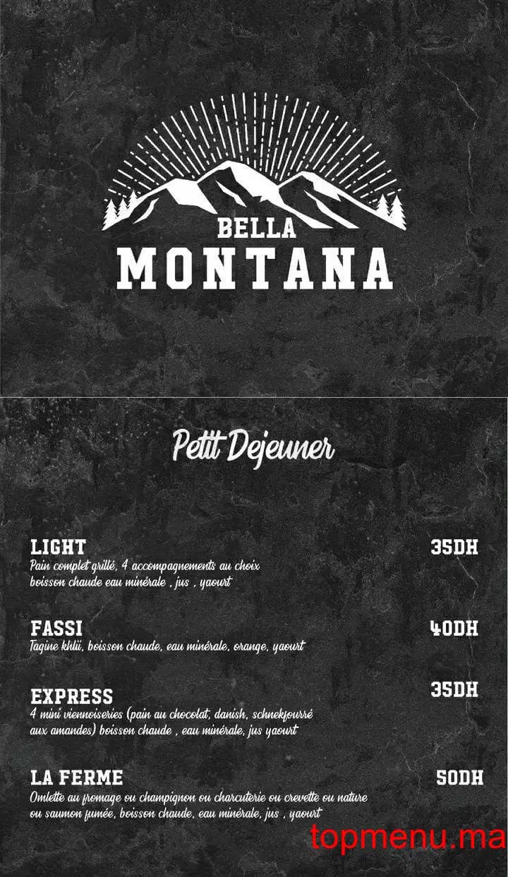 مطعم Bella montana قائمة الطعام page 3 Bella montana قائمة الطعام page 3