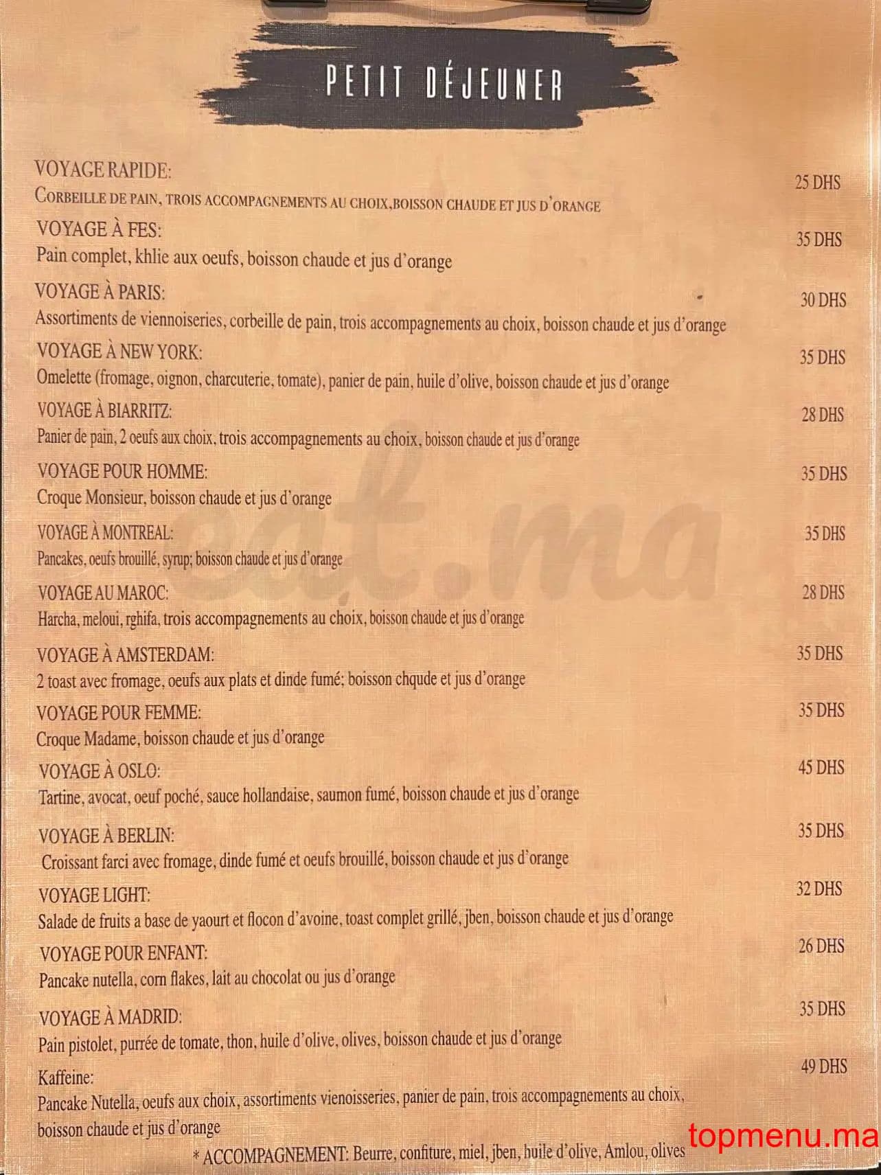 مطعم Kaffeine قائمة الطعام page 6 Kaffeine قائمة الطعام page 6