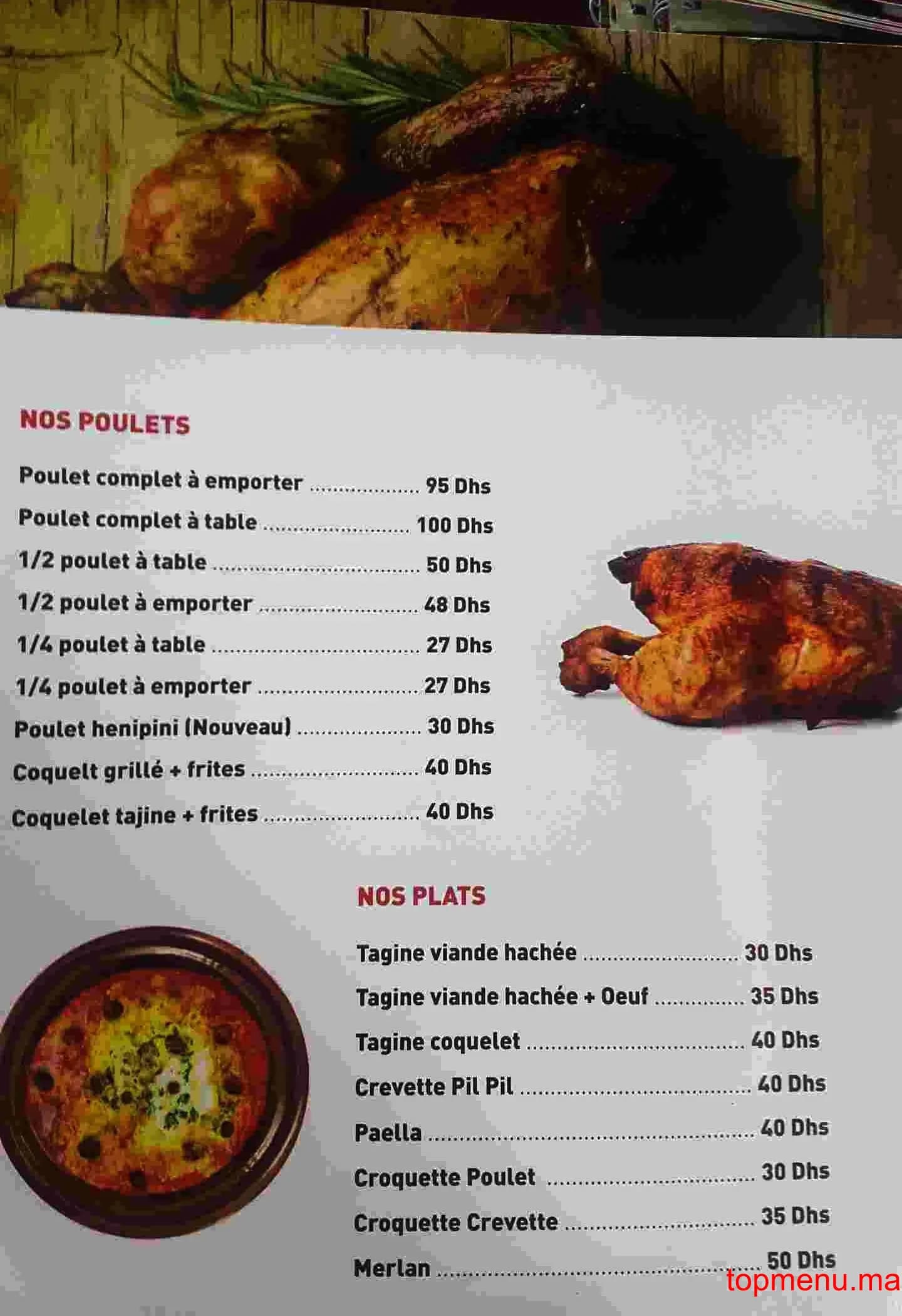 Restaurant Aux Délices menu page 5 Aux Délices menu page 5