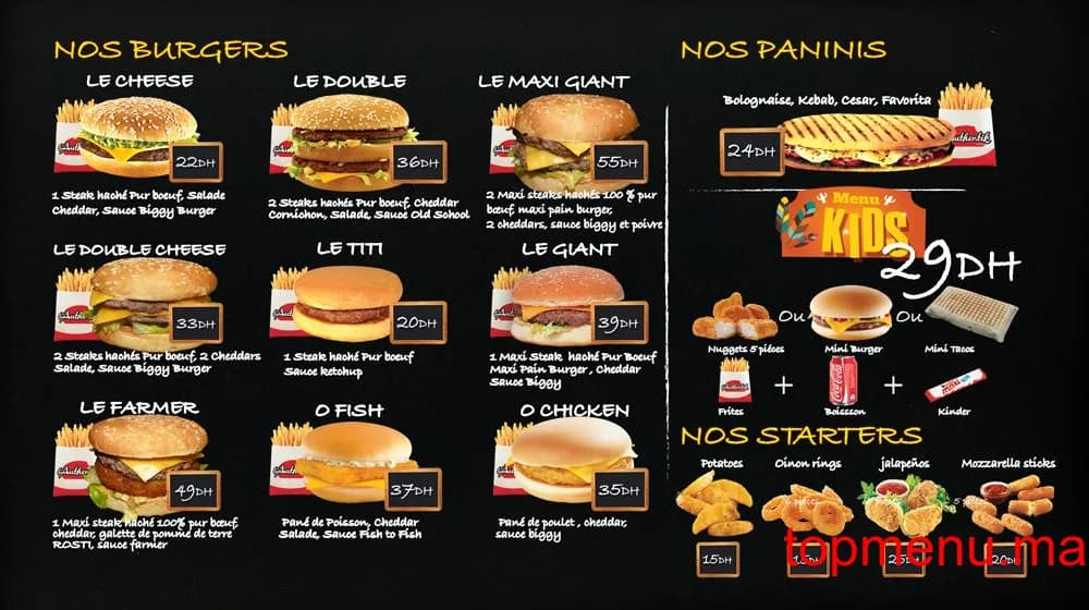 Restaurant L’Authentik menu page 6 L’Authentik menu page 6